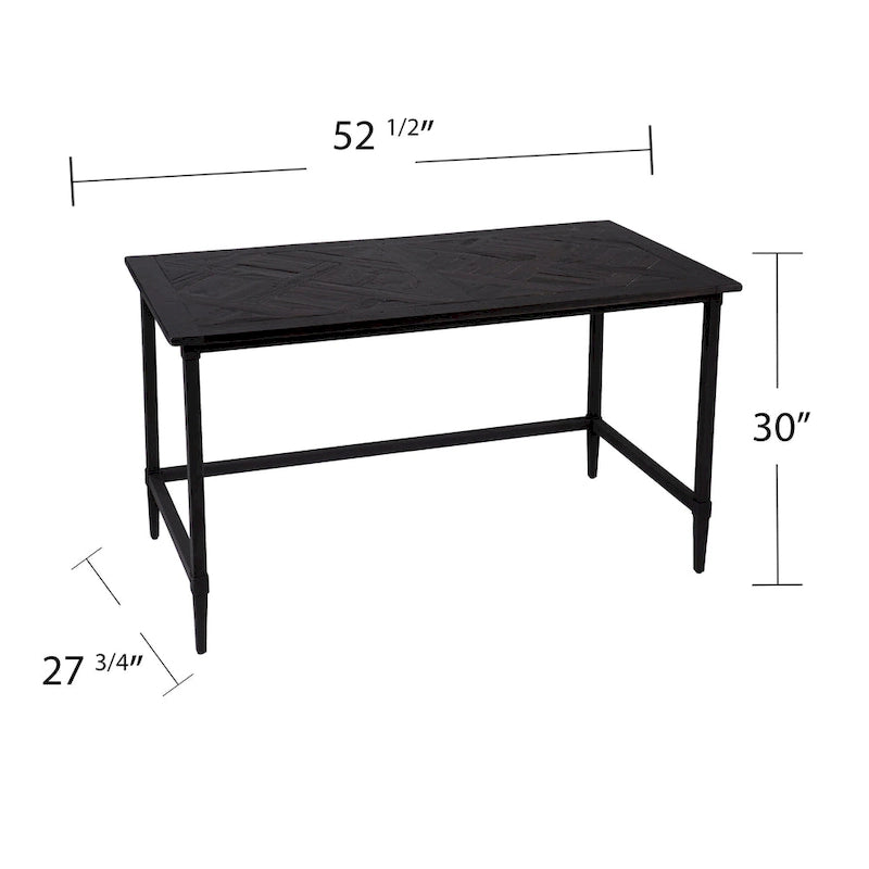 SEI Furniture Lawrence Modern Farmhouse Reclaimed Wood Desk