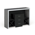 Furniture of America Mystal Industrial Concrete-like 3-drawer Buffet