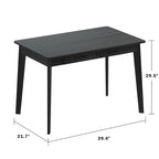 Kerrogee 39.4 Wood Computer Desk with 2 Drawers - 4 Colors