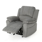 Fauteuil inclinable planeur en microfibre Celestina Bubba par Christopher Knight Home