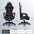 GTPLAYER Gaming Chair Fabric Office Chair with Linkage Armrests Ergonomic Computer Chair
