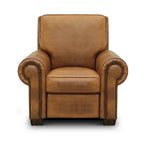 Valencia Top Grain Hand Antiqued Leather Traditional Recliner