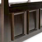 48 Inch Solid Wood Entryway Storage Bench - Seats 2