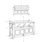 48 Inch Solid Wood Entryway Storage Bench - Seats 2