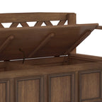 48 Inch Solid Wood Entryway Storage Bench - Seats 2