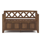 48 Inch Solid Wood Entryway Storage Bench - Seats 2