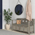 48 Inch Solid Wood Entryway Storage Bench - Seats 2