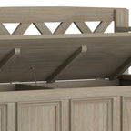 48 Inch Solid Wood Entryway Storage Bench - Seats 2
