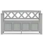 48 Inch Solid Wood Entryway Storage Bench - Seats 2
