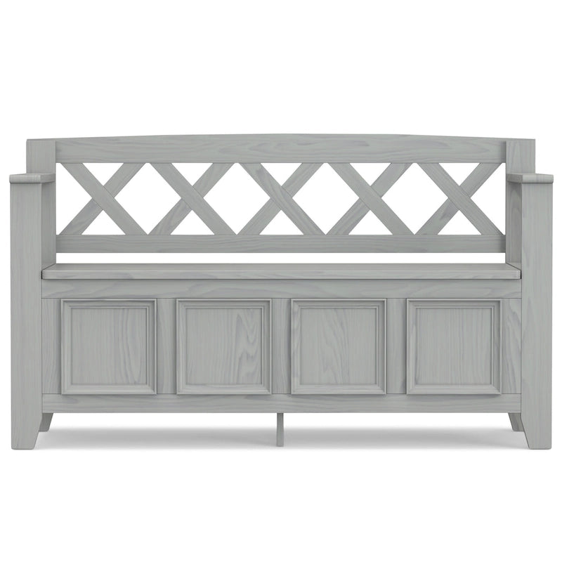 48 Inch Solid Wood Entryway Storage Bench - Seats 2