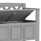 48 Inch Solid Wood Entryway Storage Bench - Seats 2