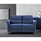 Chole Velvet Loveseat with Gently Curved Arms