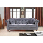 Carbon Classic Nailhead Chesterfield 2 Piece Living Room Set