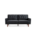 Feemster 69.3 Wide Velvet Tufted Cushion Back Sofa