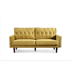 Feemster 69.3 Wide Velvet Tufted Cushion Back Sofa