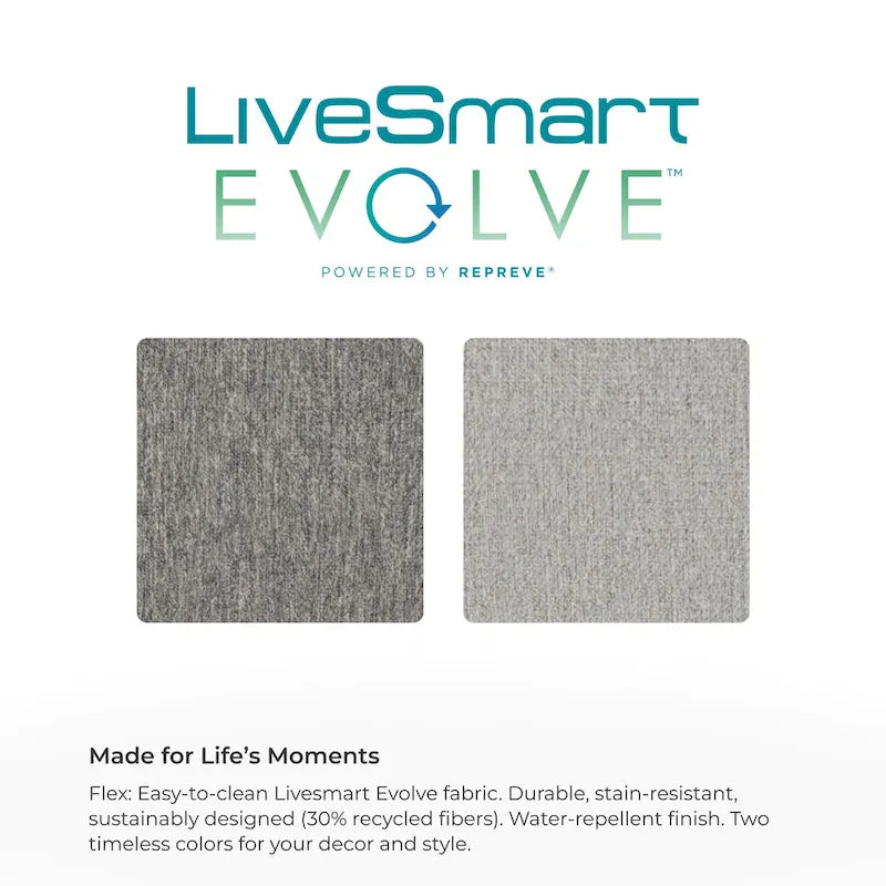 Canapé modulaire rembourré Flex 99 avec pouf d'angle – 101 x 35 x 37