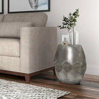 WYNDENHALL Cristy Industrial 16 inch Wide Metal Accent Side Table, Fully Assembled - 16 W x 16 D x 19.5 H