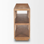 Bela Medium Brown Solid Wood Arched Console Table (54)
