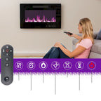 Meuble TV effet bois avec cheminée électrique optionnelle : Gestion des câbles