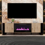 Meuble TV avec option cheminée :2 modes de flamme1500W 68,9W