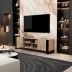 Meuble TV avec option cheminée :2 modes de flamme1500W 68,9W