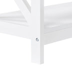 Yaheetech Table Console en Bois à 3 Niveaux avec Prise Électrique, Table d'Appoint de Canapé