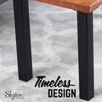 PIPE DECOR Matte Black Steel Modern Living Room Table Legs Set of 4