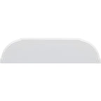 Retro Circular Curved Design Console Table with Open Style Shelf