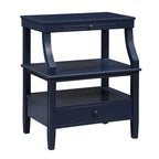 Table basse de rangement à 3 niveaux rectangulaire avec tiroir Table de nuit avec plateau coulissant Table d'appoint pour salon