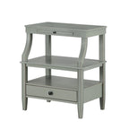 Table basse de rangement à 3 niveaux rectangulaire avec tiroir Table de nuit avec plateau coulissant Table d'appoint pour salon