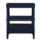 Table basse de rangement à 3 niveaux rectangulaire avec tiroir Table de nuit avec plateau coulissant Table d'appoint pour salon