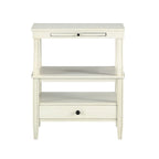 Table basse de rangement à 3 niveaux rectangulaire avec tiroir Table de nuit avec plateau coulissant Table d'appoint pour salon