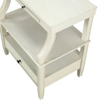 Table basse de rangement à 3 niveaux rectangulaire avec tiroir Table de nuit avec plateau coulissant Table d'appoint pour salon