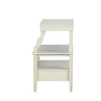 Table basse de rangement à 3 niveaux rectangulaire avec tiroir Table de nuit avec plateau coulissant Table d'appoint pour salon
