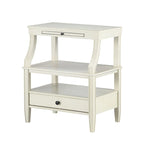 Table basse de rangement à 3 niveaux rectangulaire avec tiroir Table de nuit avec plateau coulissant Table d'appoint pour salon
