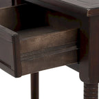 Console Table with 2 Drawers and Bottom Shelf - Solid Pine Wood