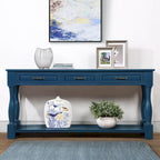 Console en bois de 160 cm de long avec 3 tiroirs