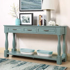 Console en bois de 160 cm de long avec 3 tiroirs