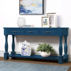Console en bois de 160 cm de long avec 3 tiroirs