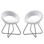 Lot de 2 chaises de salle à manger Nouvelle en tissu rembourré