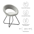 Lot de 2 chaises de salle à manger Nouvelle en tissu rembourré
