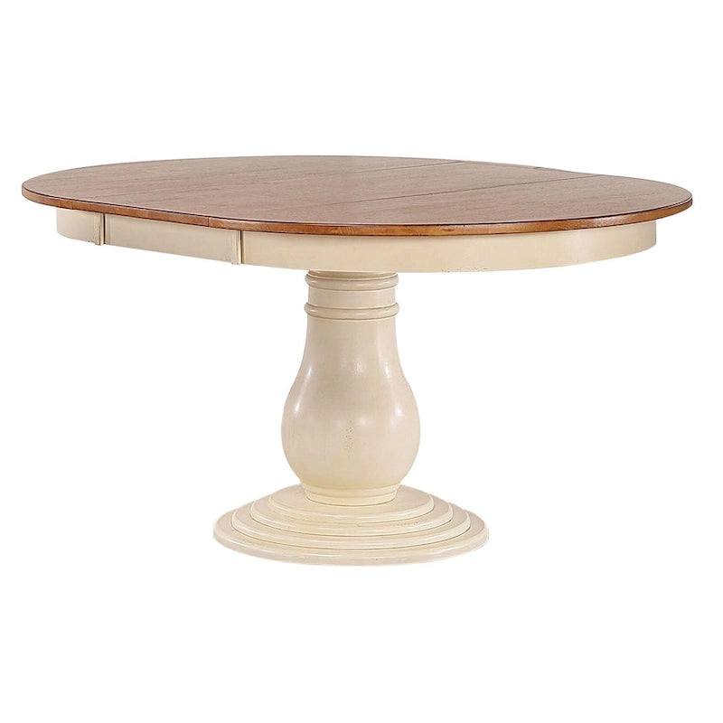 Antiqued Caramel Biscotti Napoleon Back 7-Piece Bella Dining Set