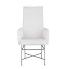 Somette Contemporary Arm Chair with Steel Frame, Set of 2