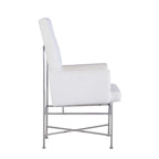 Somette Contemporary Arm Chair with Steel Frame, Set of 2