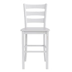 Commercial Grade Wooden Bar Height Stool, Set of 2