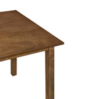Ensemble de salle à manger 5 pièces en bois de style simple, table rectangulaire et chaises rembourrées pour petits espaces