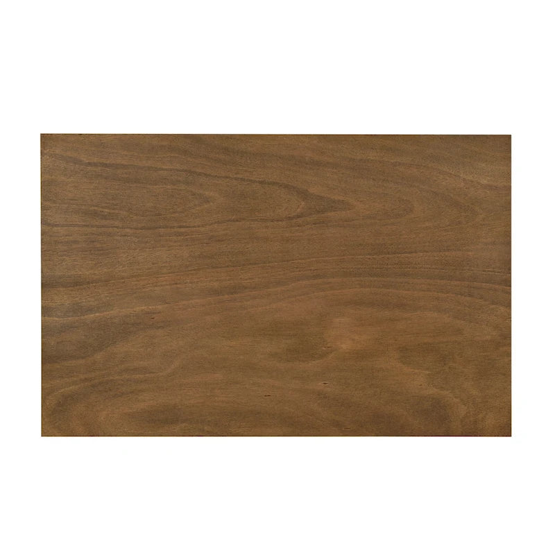 Ensemble de salle à manger 5 pièces en bois de style simple, table rectangulaire et chaises rembourrées pour petits espaces