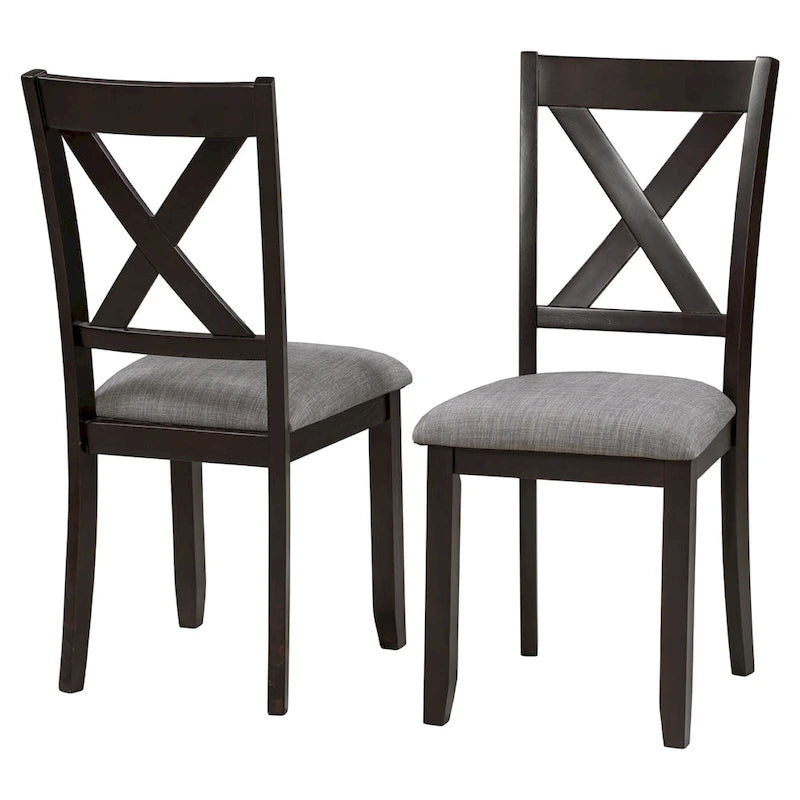 6-Piece Wooden Kitchen Dining Table Set with 4 Chairs and Bench