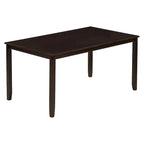 6-Piece Wooden Kitchen Dining Table Set with 4 Chairs and Bench