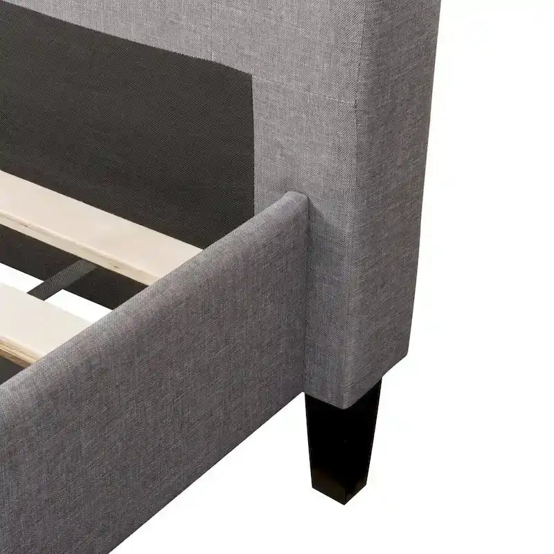 Nova Ridge Upholstered Button-Tufted Bed Frame, Full